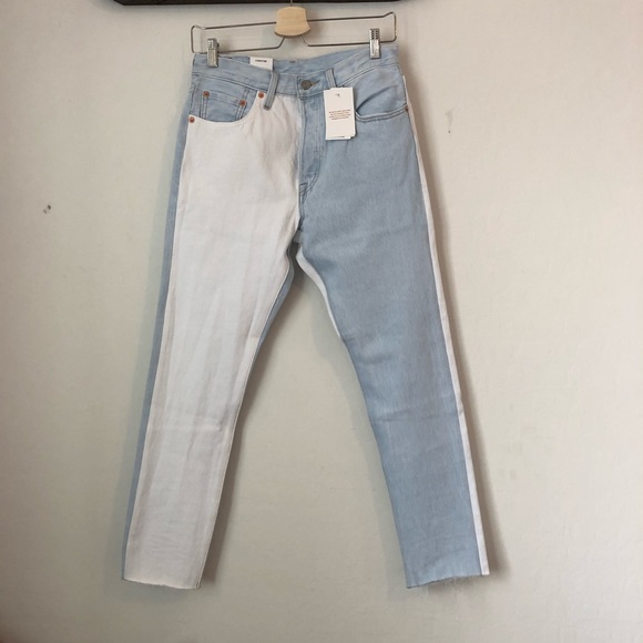 Levi's Jeans Levis 5 Skinny Half And Half Denim Blue Jeans Poshmark
